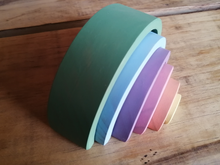 Cargar imagen en el visor de la galería, Arcoiris de madera -Atardecer de primavera