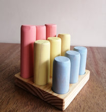 Cargar imagen en el visor de la galería, Cilindros de encaje 3 colores pastel - 9 piezas