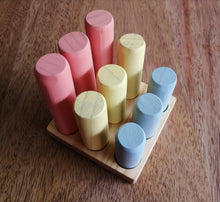 Cargar imagen en el visor de la galería, Cilindros de encaje 3 colores pastel - 9 piezas