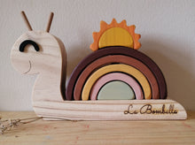 Cargar imagen en el visor de la galería, Caracol arcoiris Boho mint