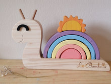 Cargar imagen en el visor de la galería, Caracol arcoiris pastel inverso