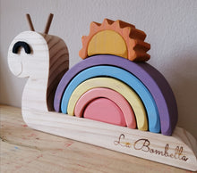 Cargar imagen en el visor de la galería, Caracol arcoiris pastel inverso