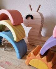 Cargar imagen en el visor de la galería, Caracol arcoiris pastel inverso
