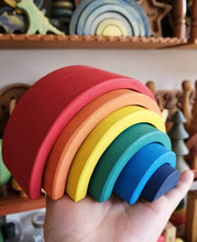 Cargar imagen en el visor de la galería, Arcoiris Waldorf de madera -  gama arcoiris