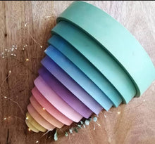 Cargar imagen en el visor de la galería, Arcoiris de madera -Atardecer de primavera