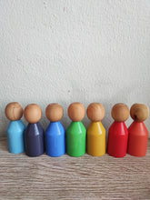 Cargar imagen en el visor de la galería, Set de 7 personitas arcoiris
