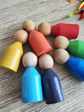 Cargar imagen en el visor de la galería, Set de 7 personitas arcoiris