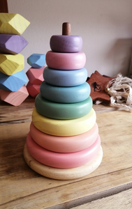 Apilable circular aros boleados gama pastel