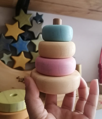 Mini torre apilable - pastel
